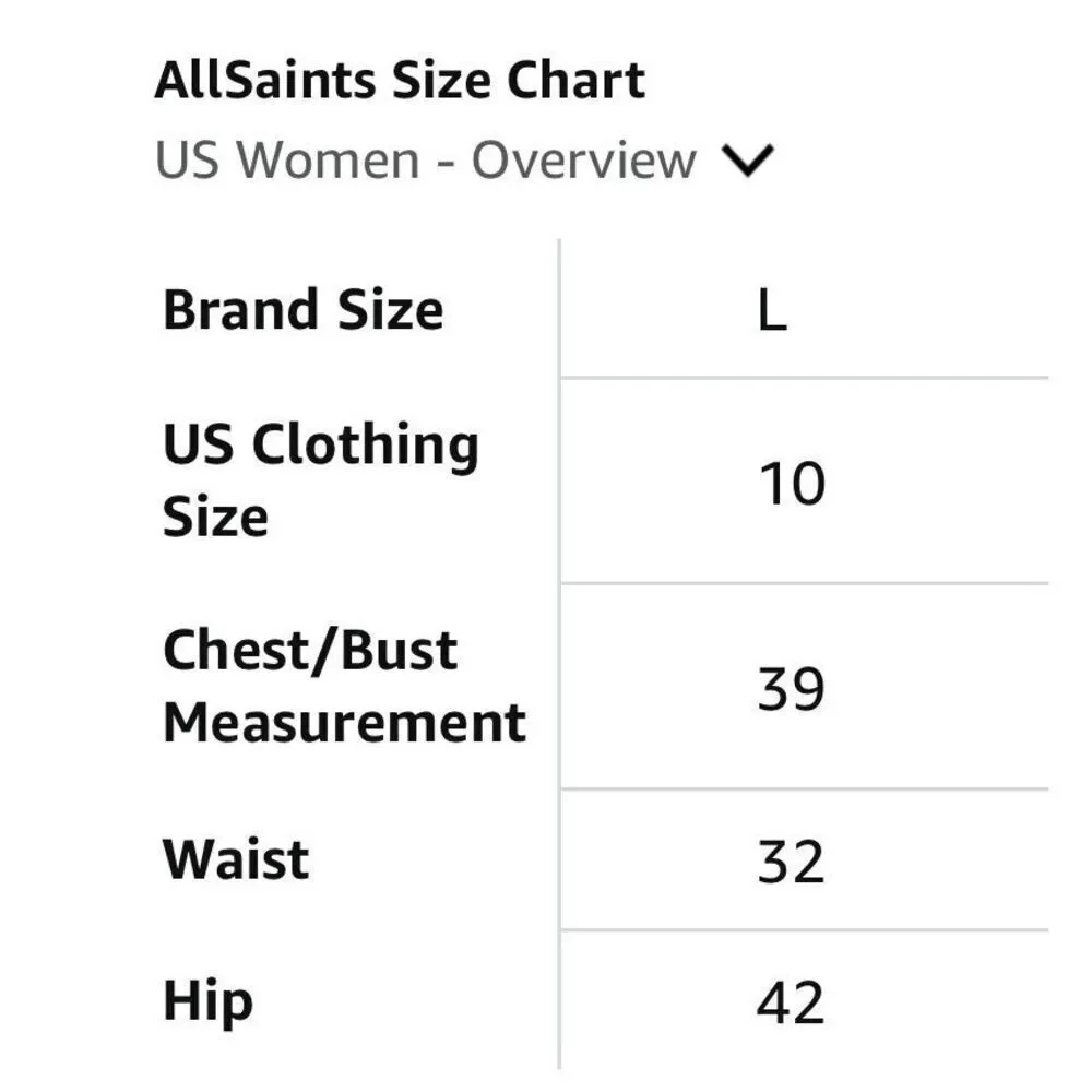 AllSaints Womens Chantelle Dress -10 - Picture 9 of 9